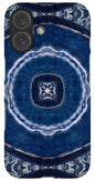 Blue Striped Agate Abstract II - Phone Case