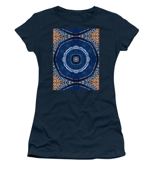 Blue Striped Agate Abstract II - Women's T-Shirt