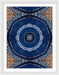 Blue Striped Agate Abstract II - Framed Print