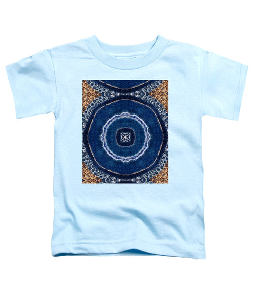Blue Striped Agate Abstract II - Toddler T-Shirt