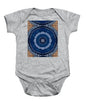 Blue Striped Agate Abstract II - Baby Onesie