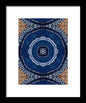Blue Striped Agate Abstract II - Framed Print