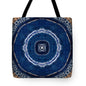 Blue Striped Agate Abstract II - Tote Bag