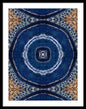 Blue Striped Agate Abstract II - Framed Print