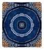 Blue Striped Agate Abstract II - Blanket