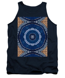 Blue Striped Agate Abstract II - Tank Top