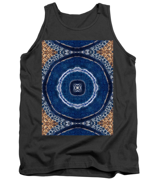 Blue Striped Agate Abstract II - Tank Top