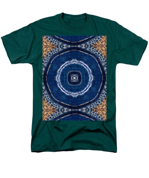 Blue Striped Agate Abstract II - Men's T-Shirt  (Regular Fit)