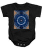 Blue Striped Agate Abstract II - Baby Onesie