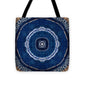 Blue Striped Agate Abstract II - Tote Bag