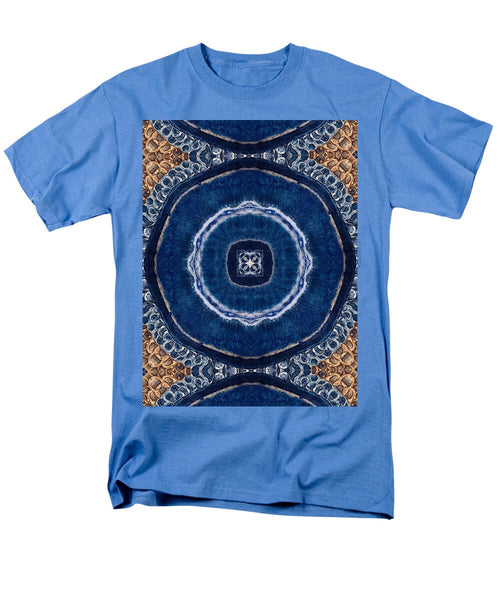 Blue Striped Agate Abstract II - Men's T-Shirt  (Regular Fit)