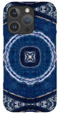 Blue Striped Agate Abstract II - Phone Case