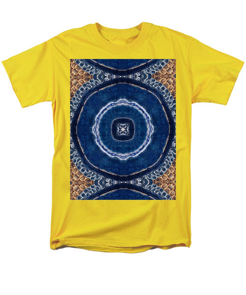 Blue Striped Agate Abstract II - Men's T-Shirt  (Regular Fit)