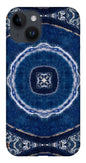Blue Striped Agate Abstract II - Phone Case