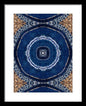 Blue Striped Agate Abstract II - Framed Print