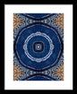 Blue Striped Agate Abstract II - Framed Print