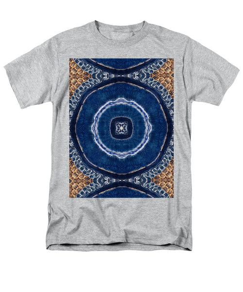 Blue Striped Agate Abstract II - Men's T-Shirt  (Regular Fit)