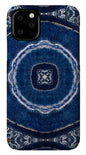 Blue Striped Agate Abstract II - Phone Case