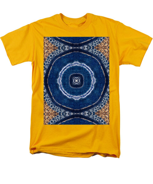 Blue Striped Agate Abstract II - Men's T-Shirt  (Regular Fit)