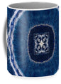 Blue Striped Agate Abstract II - Mug