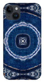 Blue Striped Agate Abstract II - Phone Case