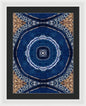 Blue Striped Agate Abstract II - Framed Print