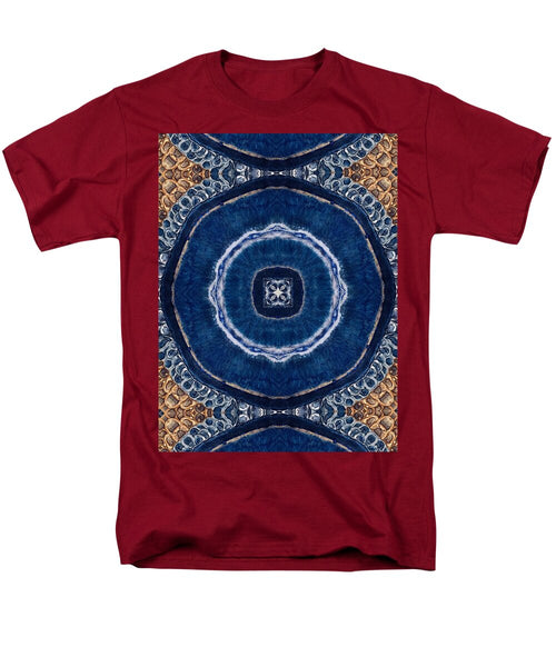 Blue Striped Agate Abstract II - Men's T-Shirt  (Regular Fit)