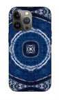 Blue Striped Agate Abstract II - Phone Case