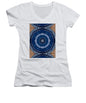 Blue Striped Agate Abstract II - Women's V-Neck
