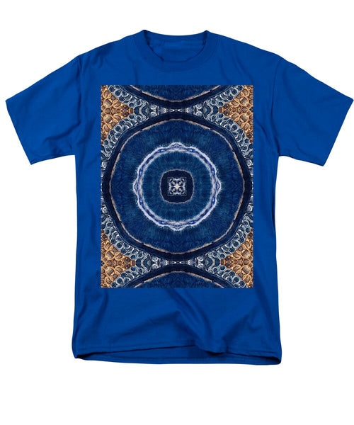 Blue Striped Agate Abstract II - Men's T-Shirt  (Regular Fit)