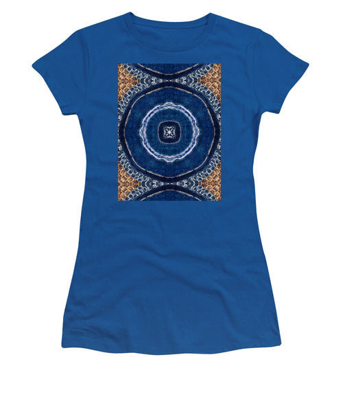 Blue Striped Agate Abstract II - Women's T-Shirt