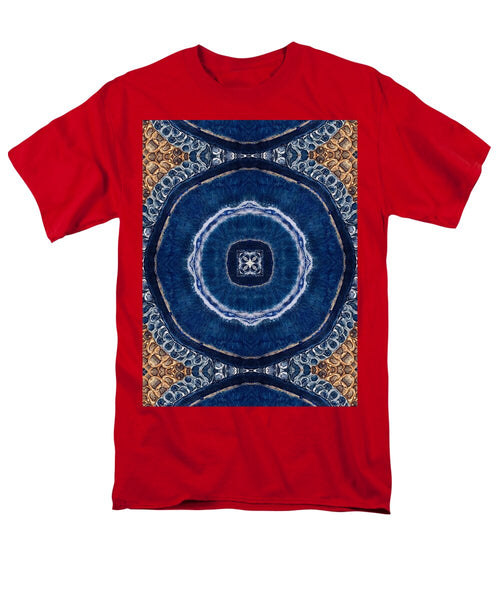 Blue Striped Agate Abstract II - Men's T-Shirt  (Regular Fit)