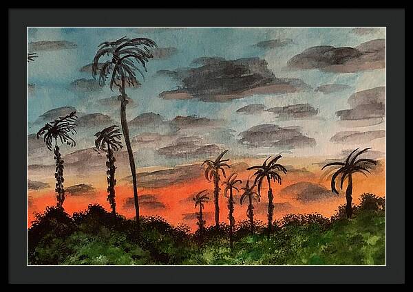 California Sunsets - Framed Print