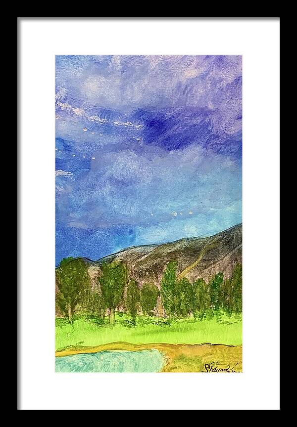 Cathedral Canyon Country Club View - Framed Print