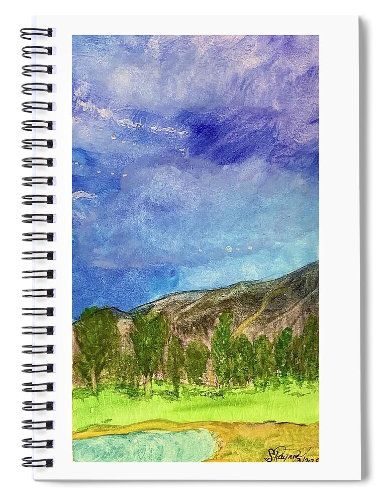 Cathedral Canyon Country Club View - Spiral Notebook