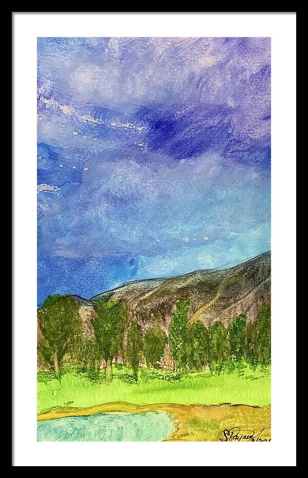 Cathedral Canyon Country Club View - Framed Print