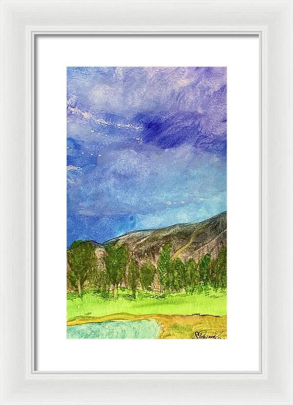 Cathedral Canyon Country Club View - Framed Print