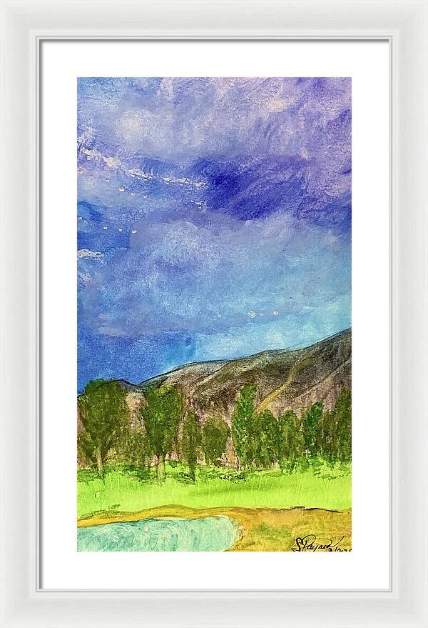 Cathedral Canyon Country Club View - Framed Print