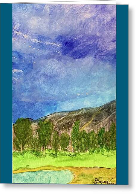 Cathedral Canyon Country Club View - Greeting Card