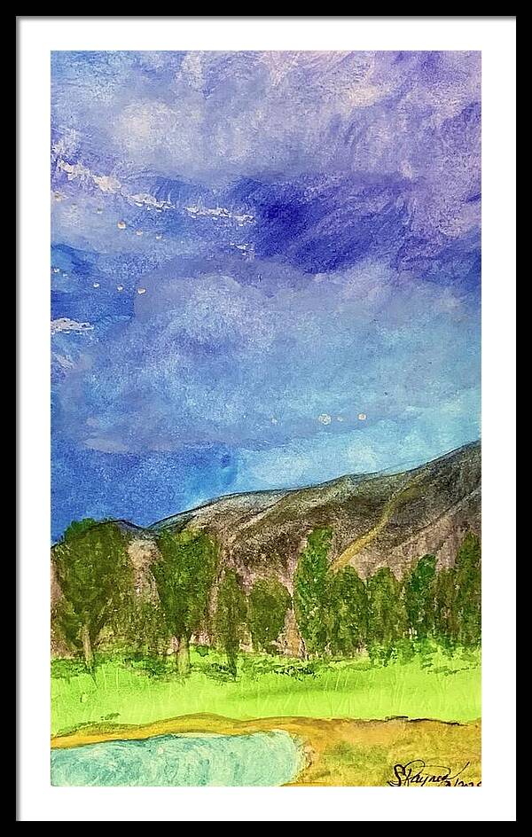 Cathedral Canyon Country Club View - Framed Print