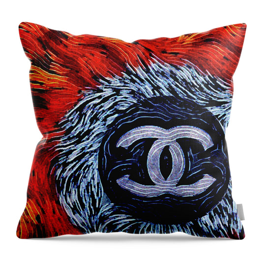Chanel Feathers - Throw Pillow