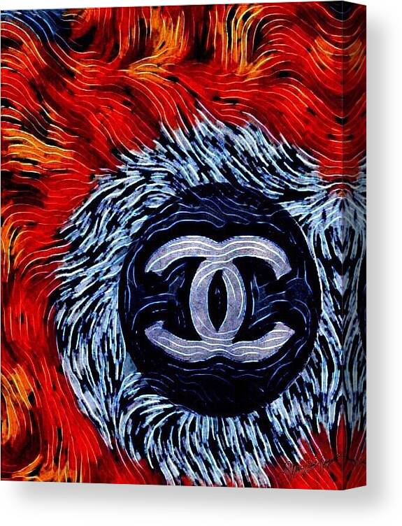 Chanel Feathers - Canvas Print