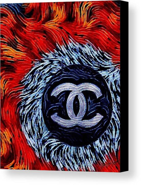 Chanel Feathers - Canvas Print