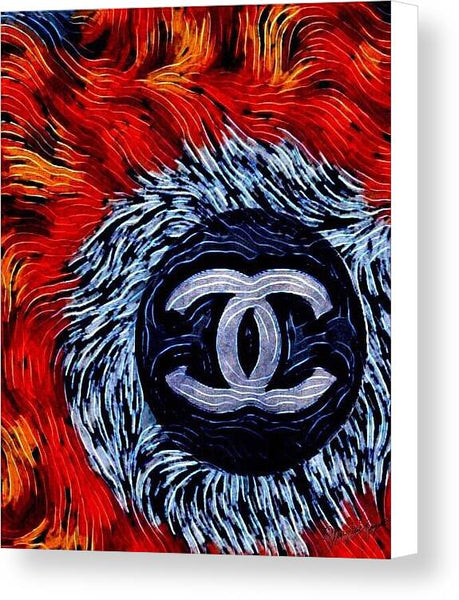 Chanel Feathers - Canvas Print