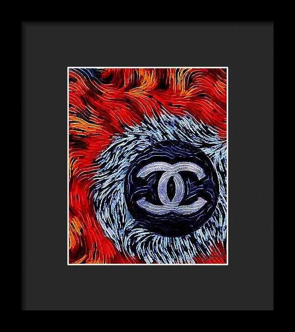 Chanel Feathers - Framed Print