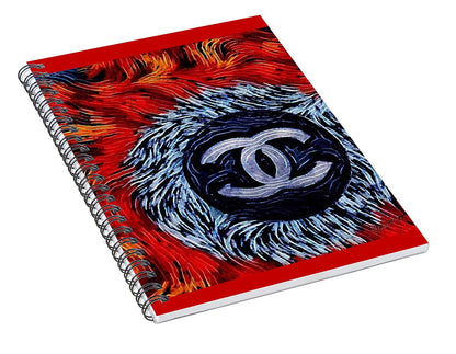 Chanel Feathers - Spiral Notebook