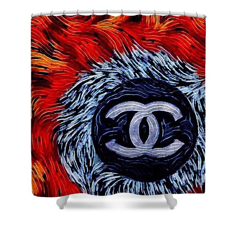 Chanel Feathers - Shower Curtain