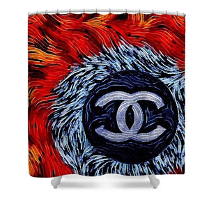 Chanel Feathers - Shower Curtain