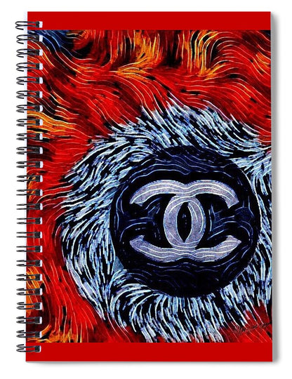 Chanel Feathers - Spiral Notebook