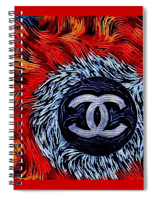 Chanel Feathers - Spiral Notebook